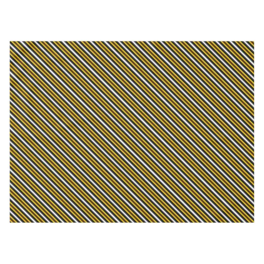 Nappe Bandes arc-en-ciel blanc jaune (Devant (Horizontal))
