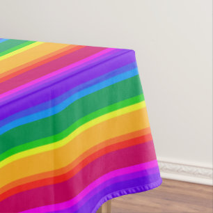 Nappe Bandes arc-en-ciel irrégulières