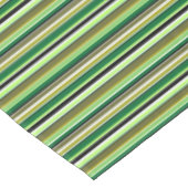 Nappe Bandes blanches vert mignonne (Angle)