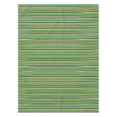 Nappe Bandes blanches vert mignonne (Devant)