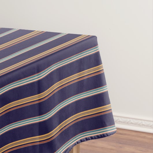 Nappe Bandes bleu rétro (In Situ)