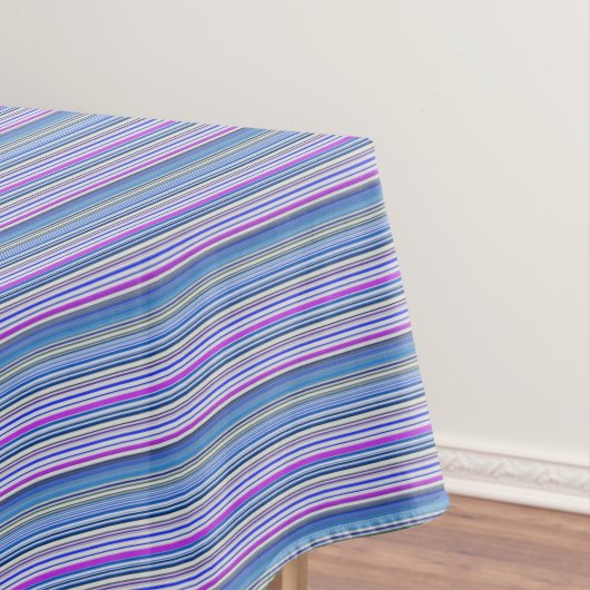 Nappe Bandes bleu violet mignonnes (In Situ)