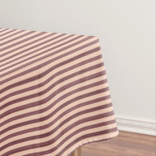 Nappe Bandes brunes rose mignonnes