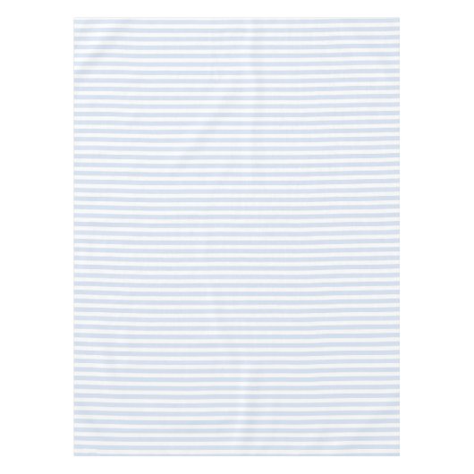 Nappe Bandes de bonbons bleu pâle et blanc (Devant)