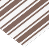 Nappe Bandes de bonbons brun et blanc chocolat (Angle)