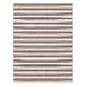 Nappe Bandes de bonbons brun et blanc chocolat (Devant)