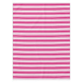 Nappe Bandes de bonbons cerises et blanches (Devant)
