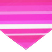 Nappe Bandes de bonbons en couches - rose et fuchsia (Angle)