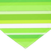 Nappe Bandes de bonbons en couches - vert citron et blan (Angle)