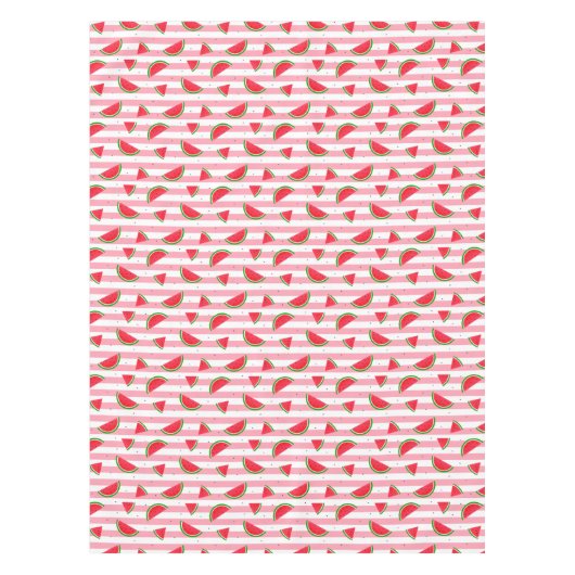 Nappe Bandes de bonbons et tranches de pastèque (Devant)
