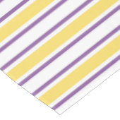 Nappe Bandes de bonbons jaunes, violets et blancs (Angle)