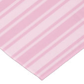 Nappe Bandes de bonbons rose pâle (Angle)