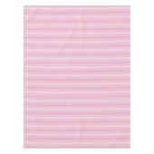 Nappe Bandes de bonbons rose pâle (Devant)