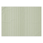 Nappe Bandes de bonbons vert olive et blanc (Devant (Horizontal))