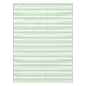 Nappe Bandes de bonbons vert pâle et blanc (Devant)