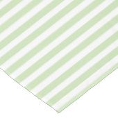 Nappe Bandes de bonbons vert pâle et blanc (Angle)