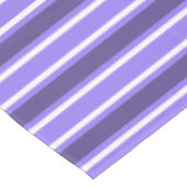 Nappe Bandes de bonbons violettes et blanches (Angle)
