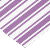 Nappe Bandes de bonbons violettes et blanches (Angle)