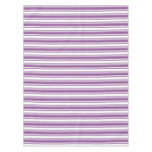 Nappe Bandes de bonbons violettes et blanches (Devant)