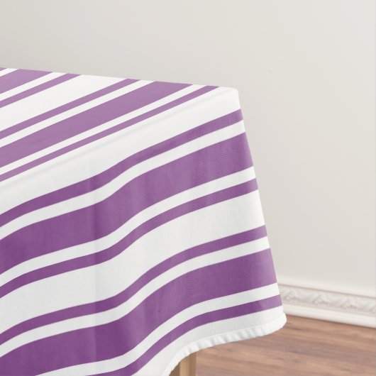 Nappe Bandes de bonbons violettes et blanches (In Situ)