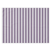 Nappe Bandes de bonbons violettes foncées et blanches (Devant (Horizontal))