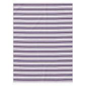 Nappe Bandes de bonbons violettes foncées et blanches (Devant)