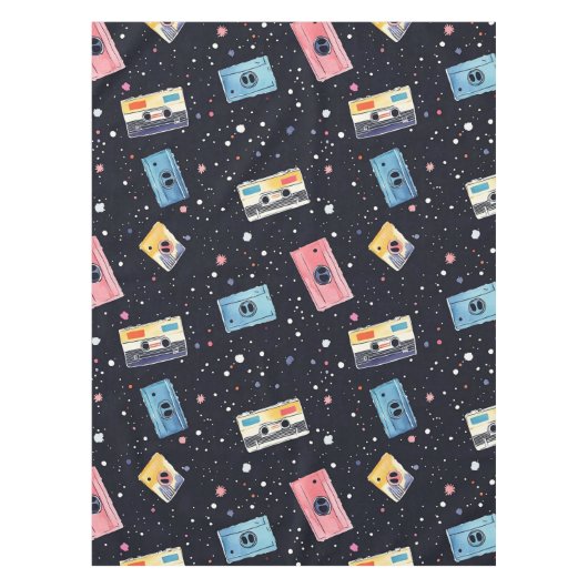 Nappe Bandes de cassettes rétro dans l'espace cosmique (Devant)