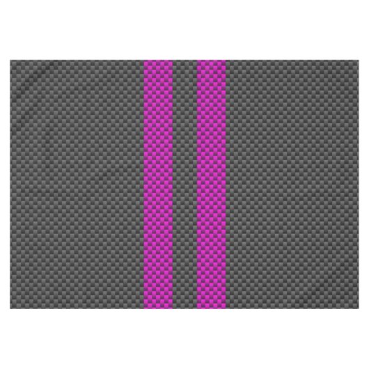 Nappe Bandes de course rose chaud en fibre de carbone (Devant (Horizontal))