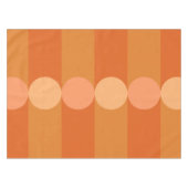 Nappe Bandes de géométrie rétro Cercles orange (Devant (Horizontal))