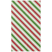 Nappe Bandes de Sucre de canne rouge et vert (Devant)