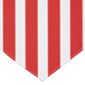 Nappe Bandes diagonales blanches rouges (Angle)