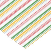 Nappe Bandes jaunes vert mignons (Angle)