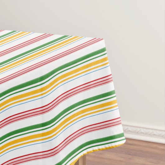 Nappe Bandes jaunes vert mignons (In Situ)