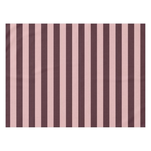 Nappe Bandes marron et roses (Devant (Horizontal))