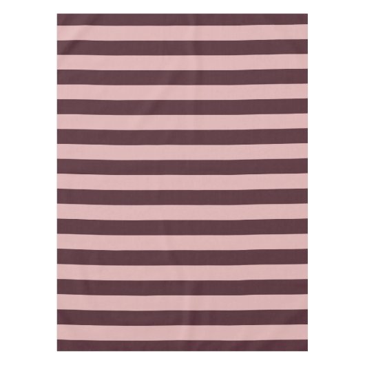 Nappe Bandes marron et roses (Devant)