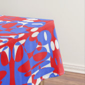 Nappe Bandes motifs rouges, blanches et bleues (In Situ)