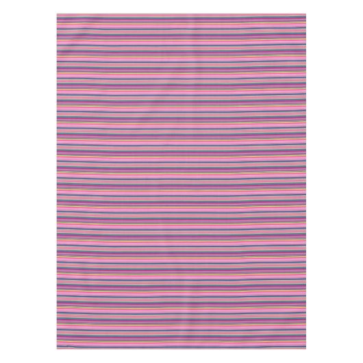 Nappe Bandes multicolores rétro (Devant)