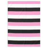 Nappe Bandes noires, blanches et roses (Devant)