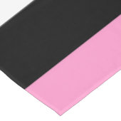 Nappe Bandes noires, blanches et roses (Angle)