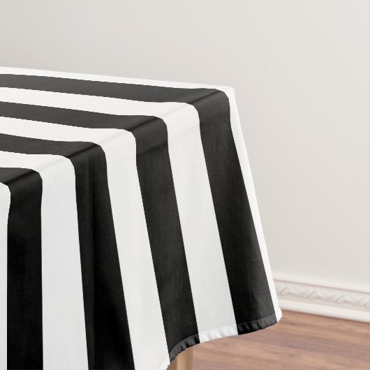 Nappe Bandes noires et blanches à motifs d'Halloween (In Situ)