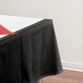 Nappe Bandes noires et blanches avec Coeur rouge (In Situ)