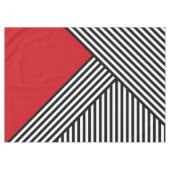 Nappe Bandes noires et blanches avec triangle rouge (Devant (Horizontal))