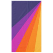 Nappe Bandes rétro en diagonale violette et orange (Devant)