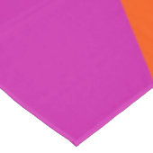Nappe Bandes rétro en diagonale violette et orange (Angle)