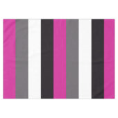 Nappe Bandes rose, noire, blanche et grise (Devant (Horizontal))