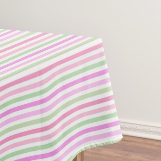 Nappe Bandes, rose, vert (In Situ)