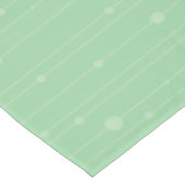 Nappe Bandes simples et points vert menthe moderne (Angle)