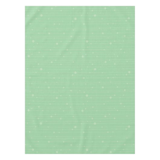 Nappe Bandes simples et points vert menthe moderne (Devant)