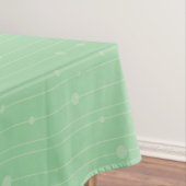 Nappe Bandes simples et points vert menthe moderne (In Situ)
