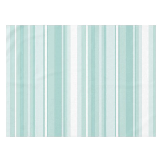 Nappe Bandes vertes à la menthe (Devant (Horizontal))